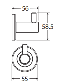 Kaya Robe Hook, Urban Brass