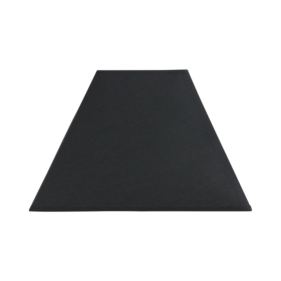 35cm Black Cotton Tapered Square Shade