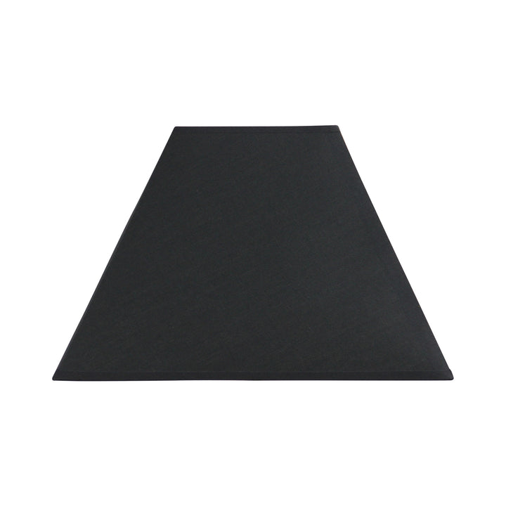 35cm Black Cotton Tapered Square Shade