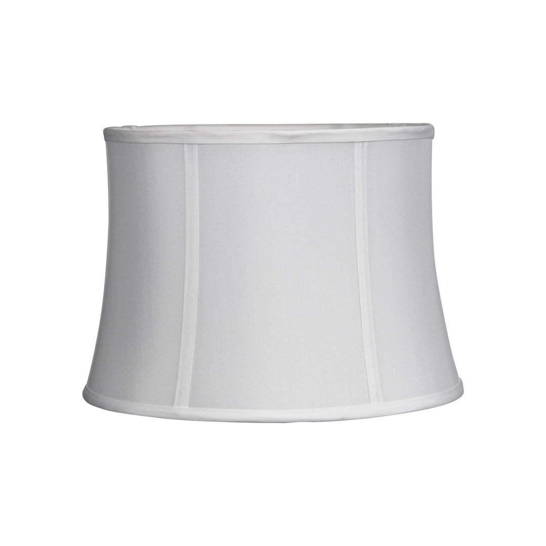 35cm Harp Mount Off-White Shantung Shade