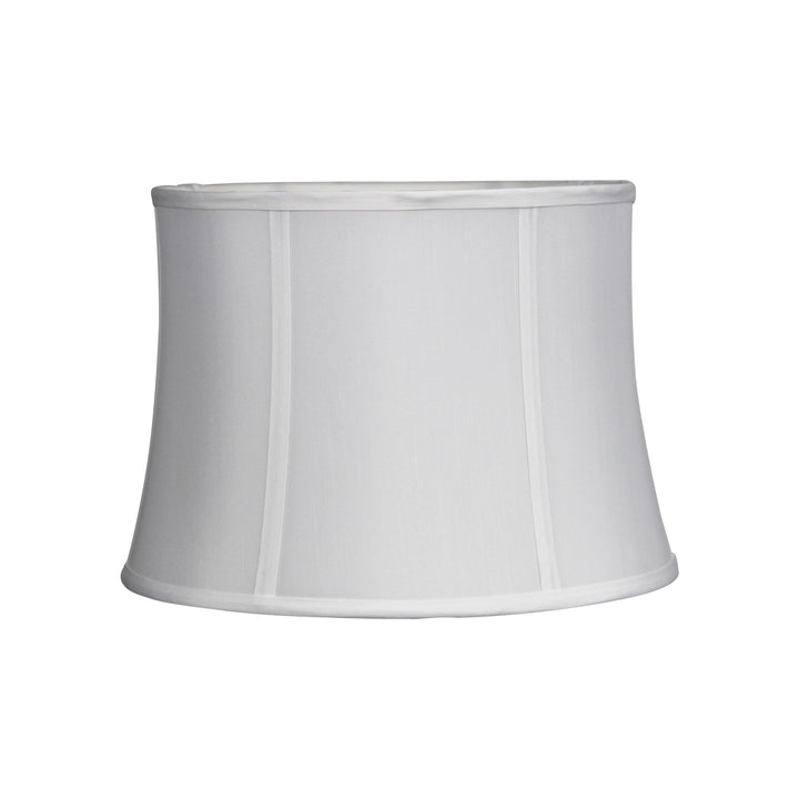 35cm Harp Mount Off-White Shantung Shade