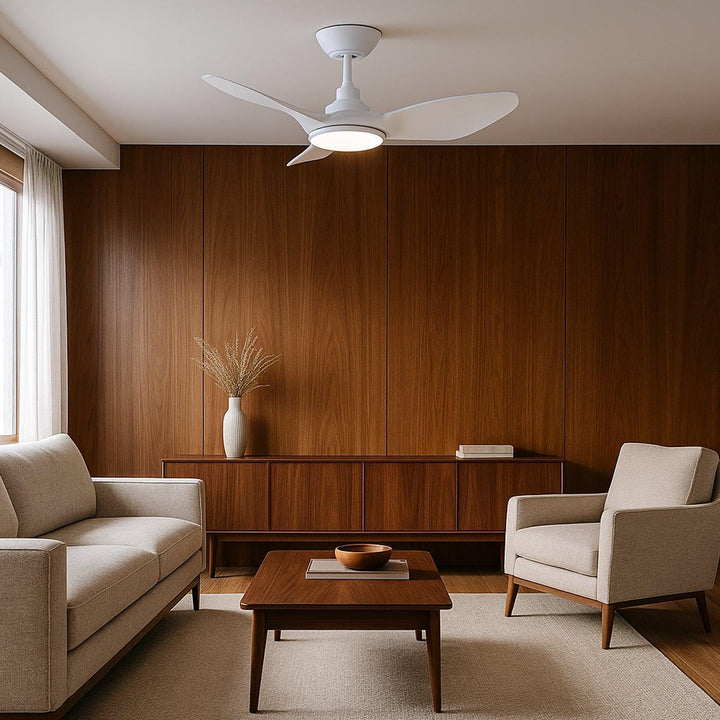 36" Skyfan DC Ceiling Fan Black, White With Light SKY903XX-L Ventair