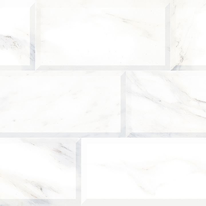 Norma White Glossy Ceramic Tile 300 x 600