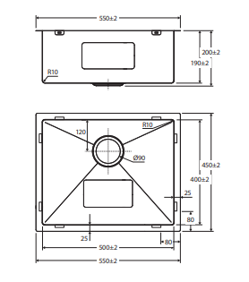 Hana 40L Single Kitchen Sink