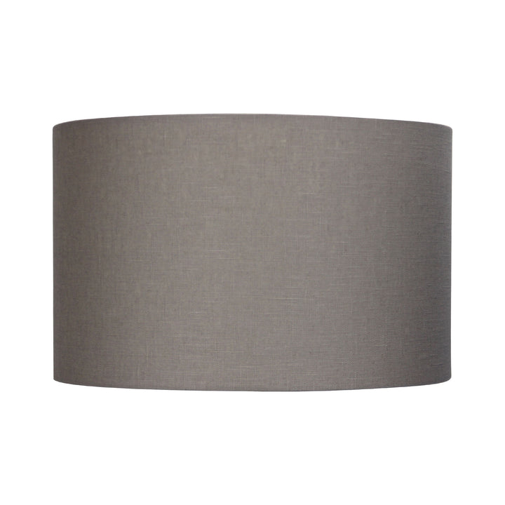 40cm Drum Putty Burlap Shade