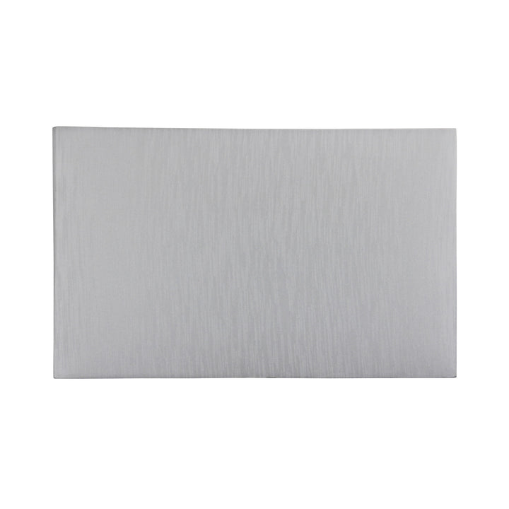 40cm Rectangular Pearl-White Shantung Shade