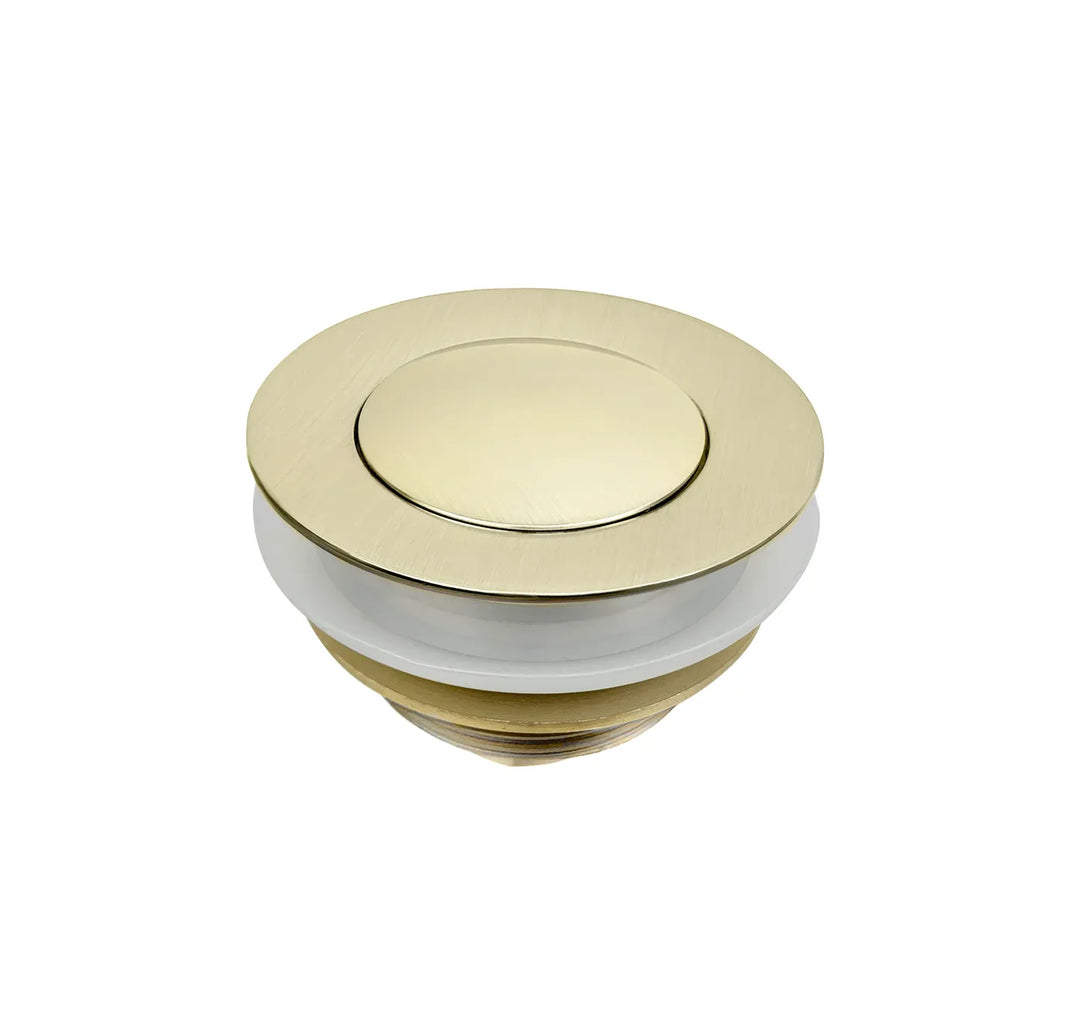 40mm Brushed Gold Pop Up Waste for Bathtub