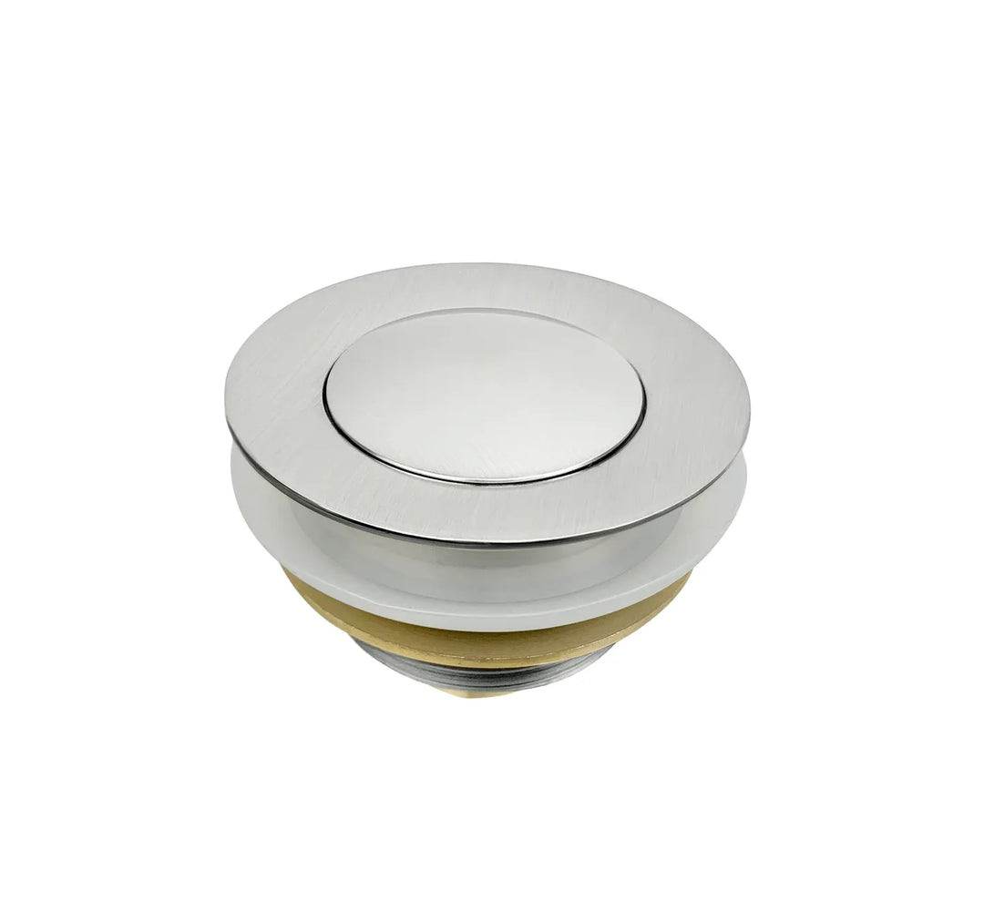 40mm Brushed Nickel Pop Up Waste for Bathtub