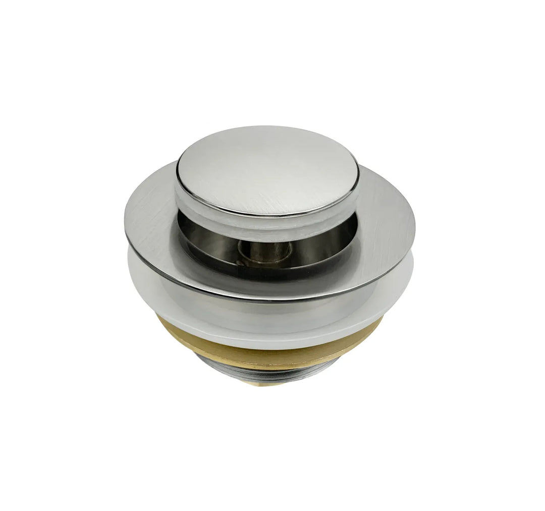 40mm Brushed Nickel Pop Up Waste for Bathtub