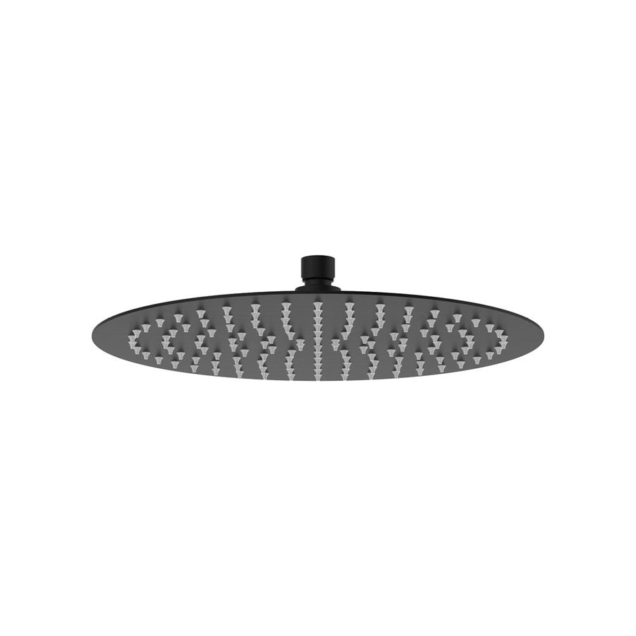 Slice Round Shower Head, 300mm, Matte Black– Pilbara Bathroom Warehouse Perth and regional Western Australia