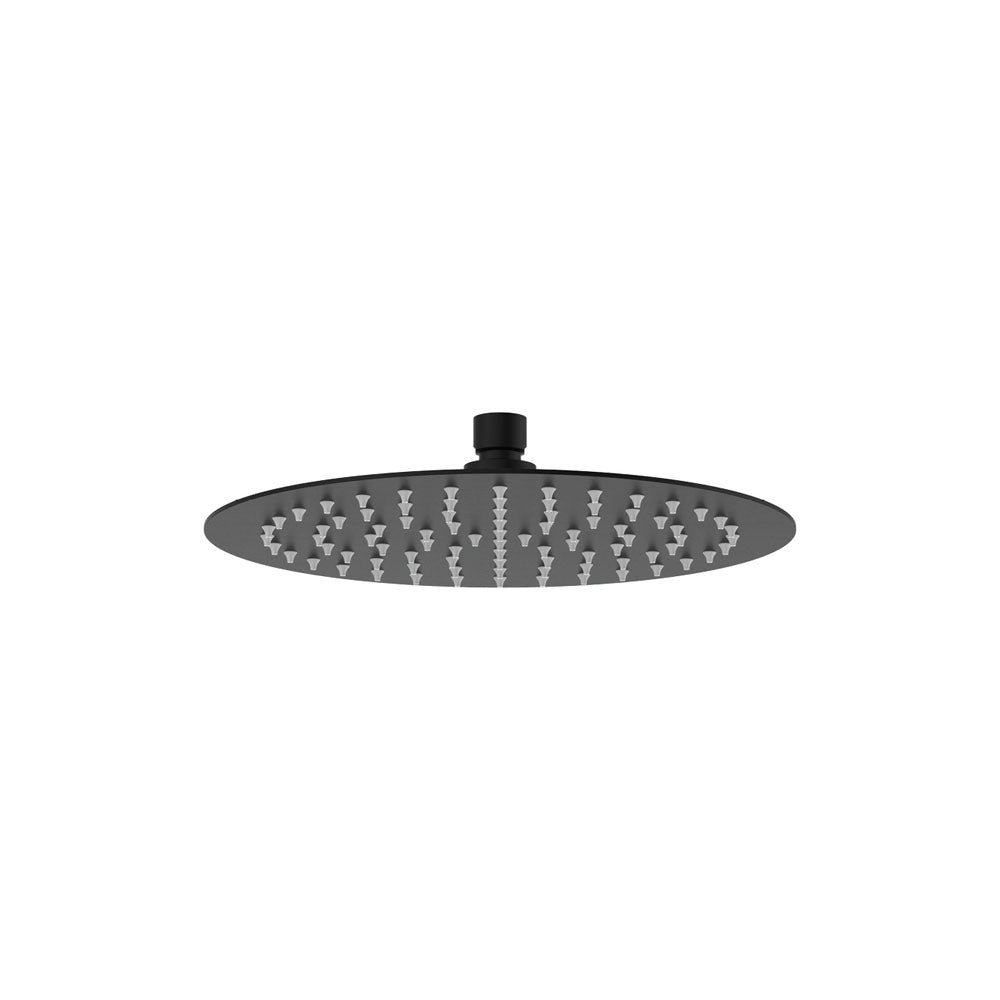 Kaya Shower Head, 250mm, Matte Black– Pilbara Bathroom Warehouse Perth and regional Western Australia