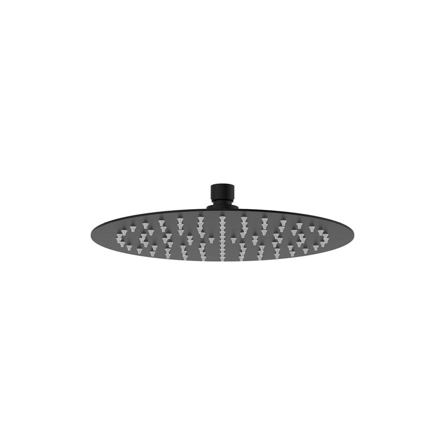Kaya Shower Head, 250mm, Matte Black– Pilbara Bathroom Warehouse Perth and regional Western Australia