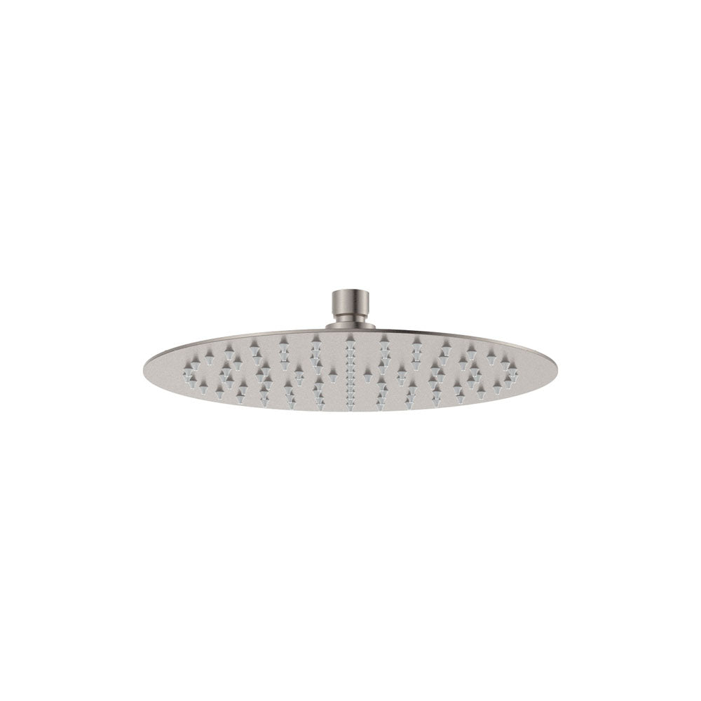 Kaya Shower Head, 250mm, Brushed Nickel– Pilbara Bathroom Warehouse Perth and regional Western Australia