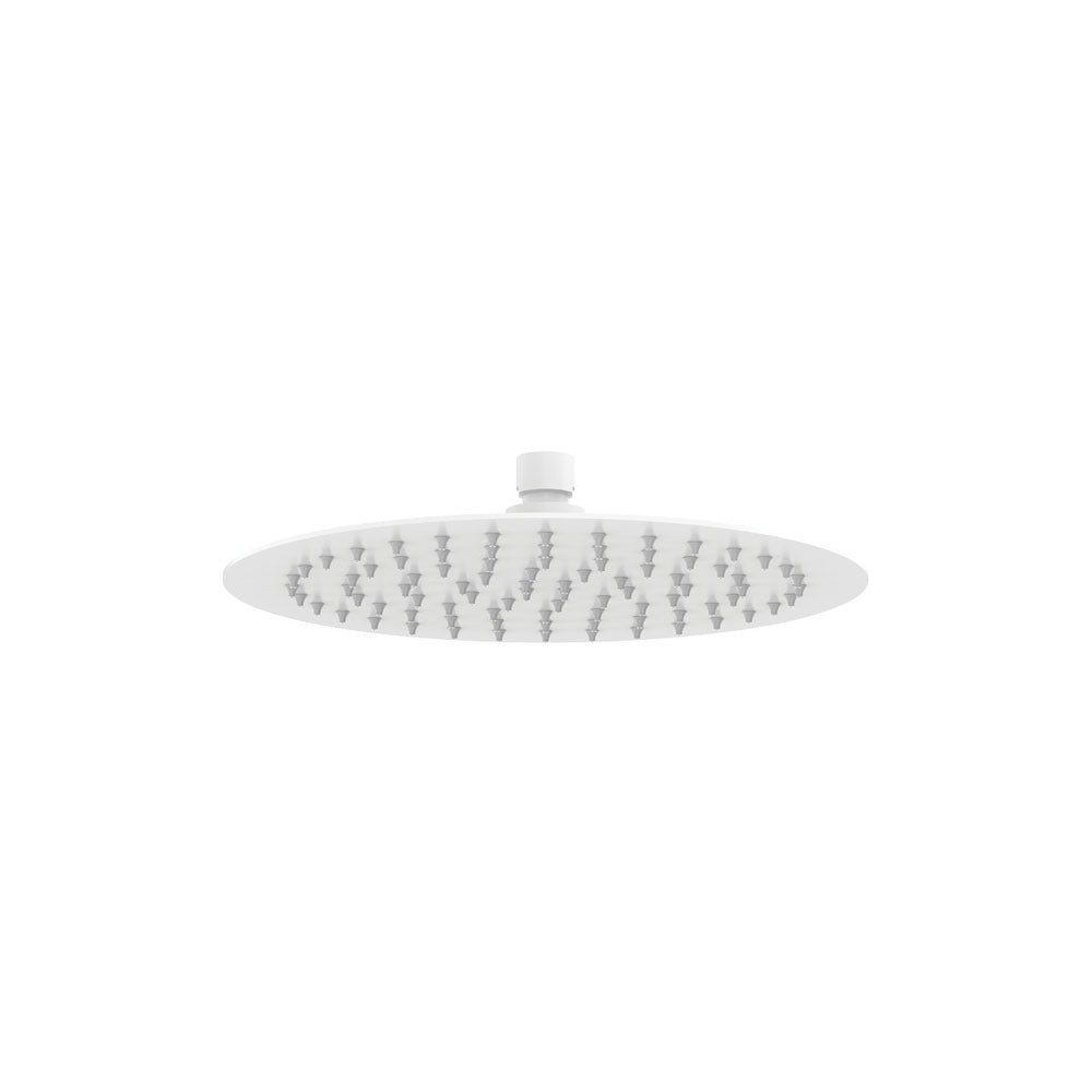 Kaya Shower Head, 250mm, Matte White– Pilbara Bathroom Warehouse Perth and regional Western Australia