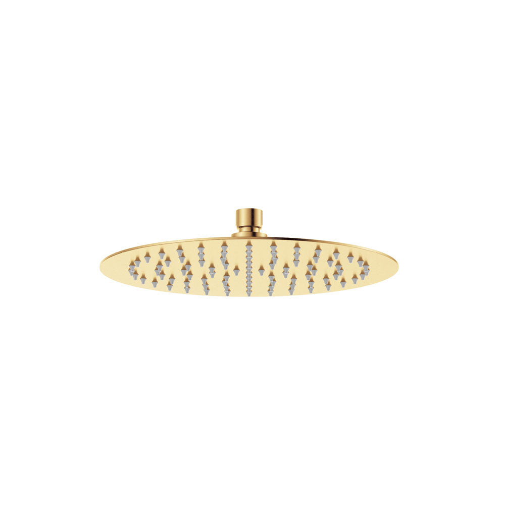 Kaya Shower Head, 250mm, Urban Brass– Pilbara Bathroom Warehouse Perth and regional Western Australia