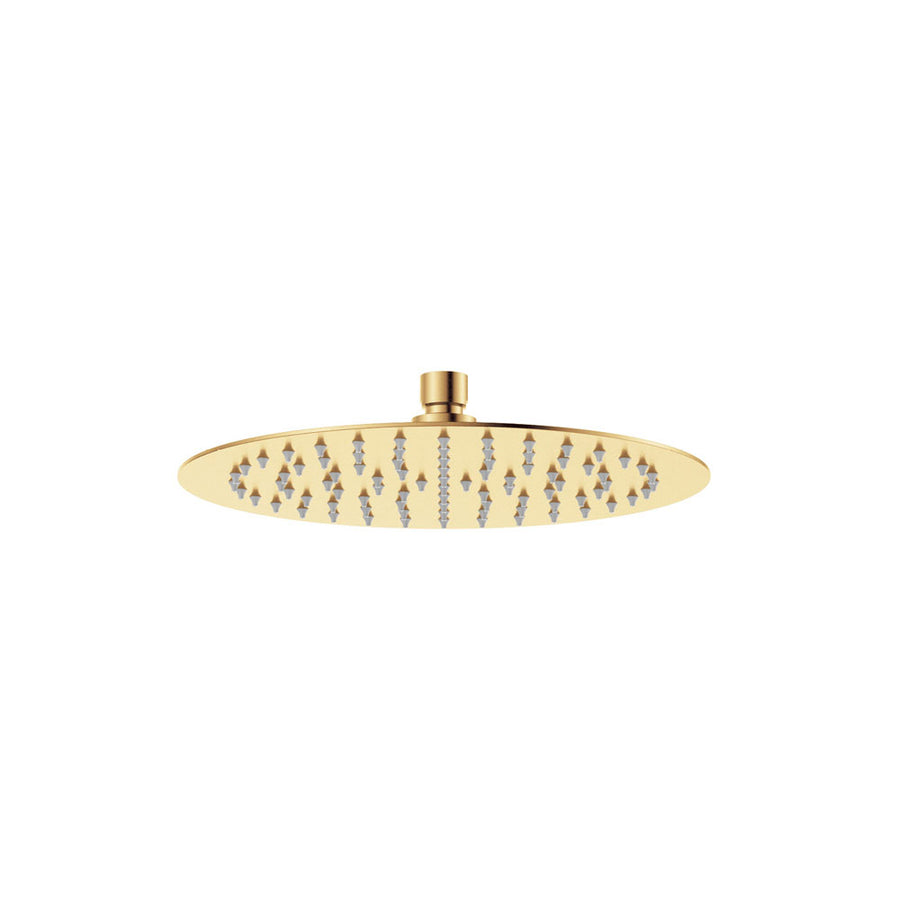 Kaya Shower Head, 250mm, Urban Brass– Pilbara Bathroom Warehouse Perth and regional Western Australia
