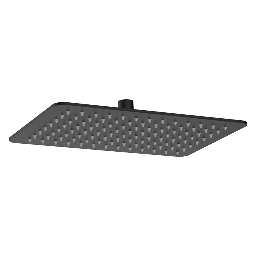 Koko Rectangular Shower Head, Matte Black– Pilbara Bathroom Warehouse Perth and regional Western Australia