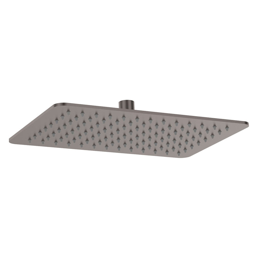 Koko Rectangular Shower Head, Gun Metal– Pilbara Bathroom Warehouse Perth and regional Western Australia