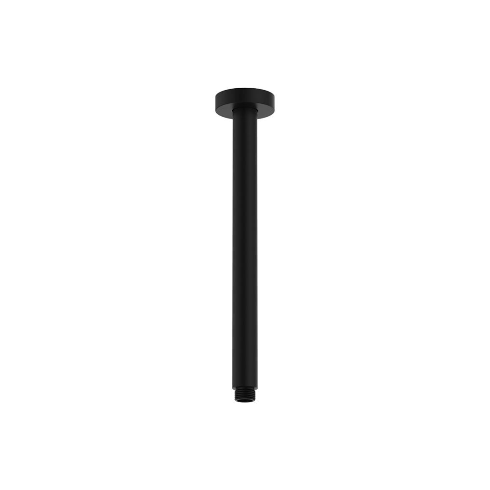 Round Shower Dropper, 300mm, Matte Black – Pilbara Bathroom Warehouse Perth and regional Western Australia
