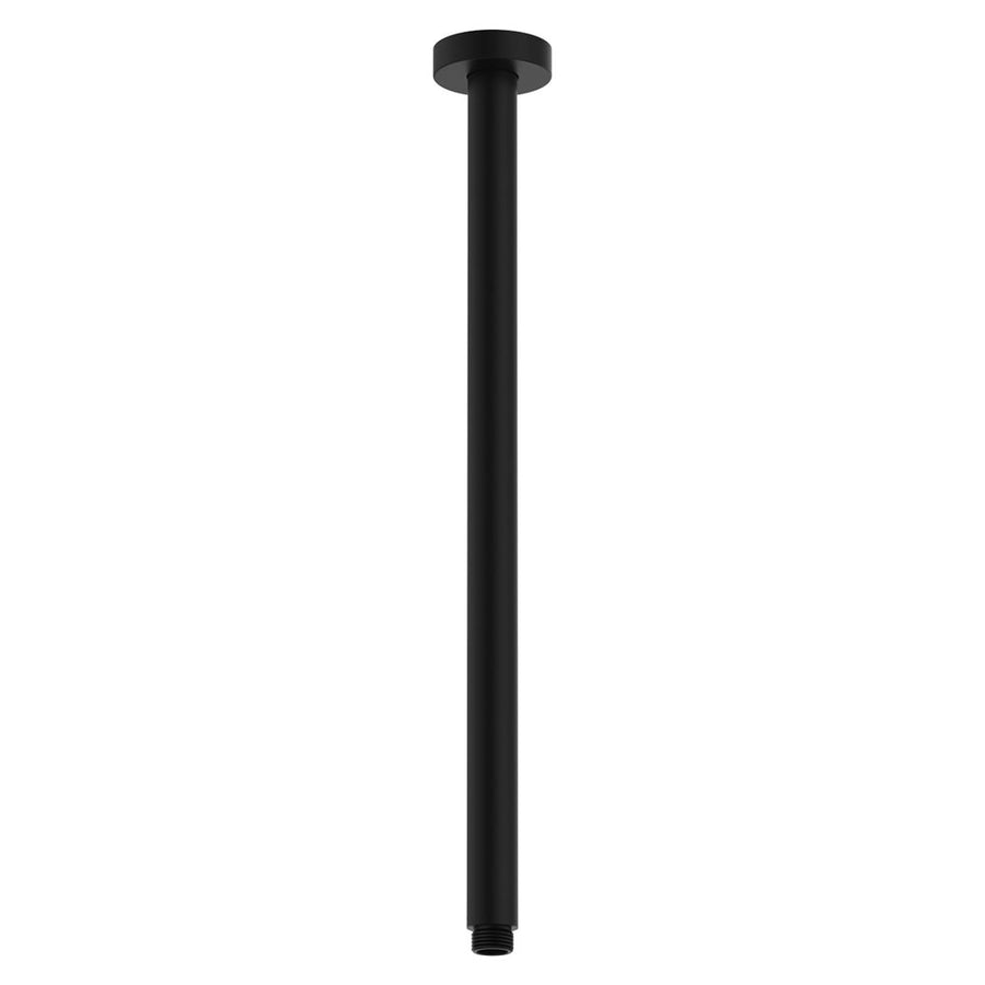 Round Shower Dropper, 450mm, Matte Black – Pilbara Bathroom Warehouse Perth and regional Western Australia