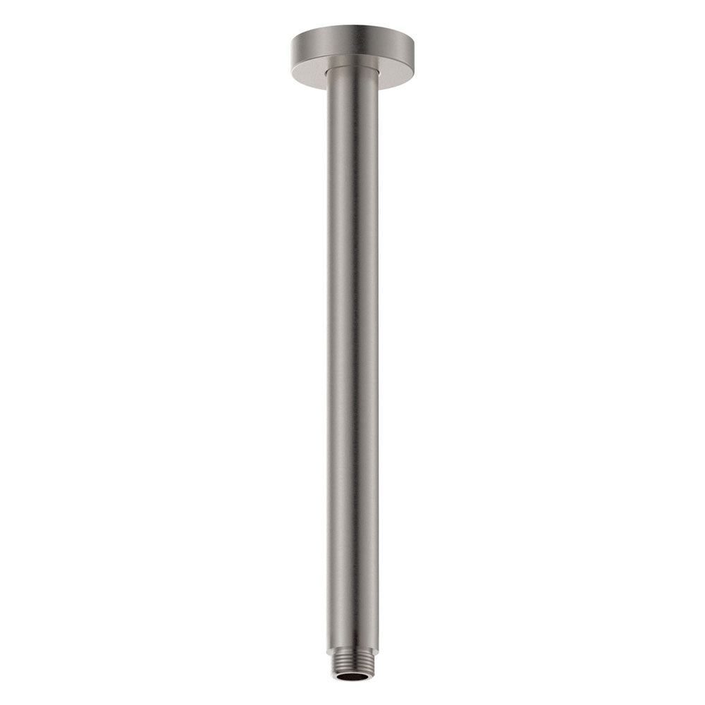 Round Shower Dropper, 300mm, Brushed Nickel – Pilbara Bathroom Warehouse Perth and regional Western Australia