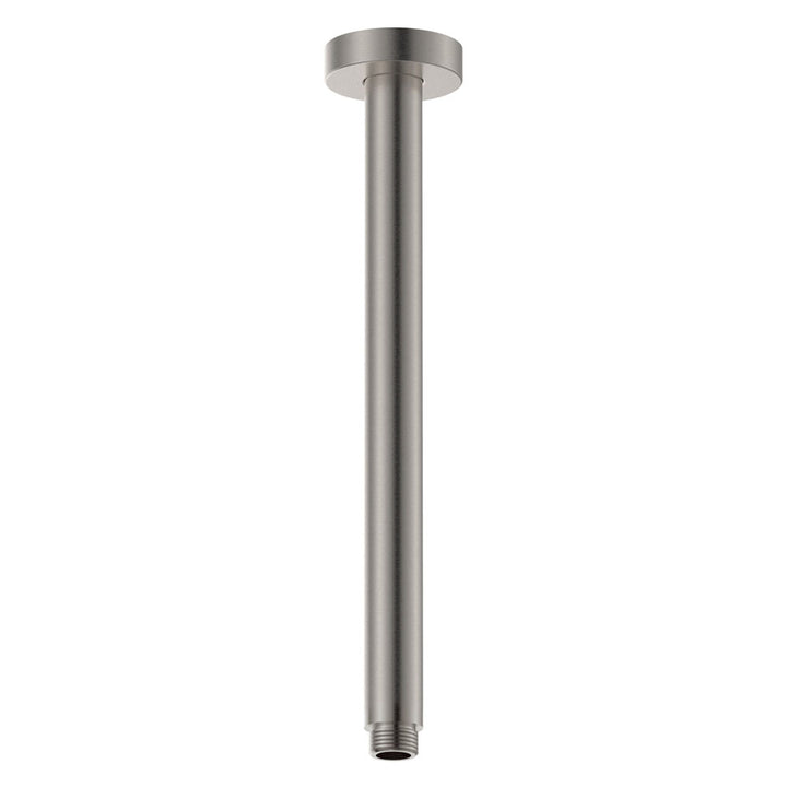 Round Shower Dropper, 300mm, Brushed Nickel – Pilbara Bathroom Warehouse Perth and regional Western Australia