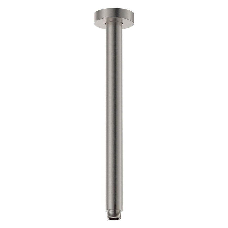 Round Shower Dropper, 300mm, Brushed Nickel – Pilbara Bathroom Warehouse Perth and regional Western Australia