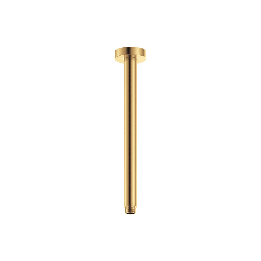 Round Shower Dropper, 300mm, Urban Brass – Pilbara Bathroom Warehouse Perth and regional Western Australia