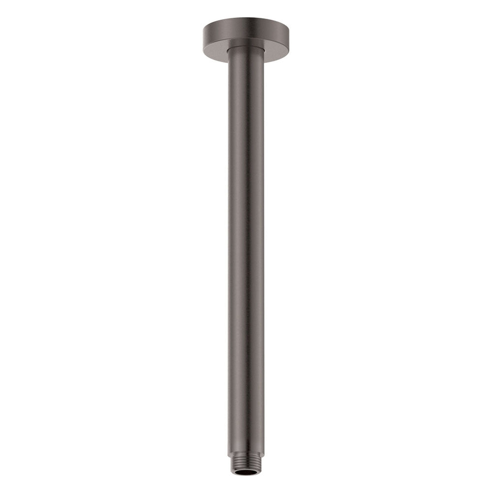 Round Shower Dropper, 300mm, Gun Metal – Pilbara Bathroom Warehouse Perth and regional Western Australia