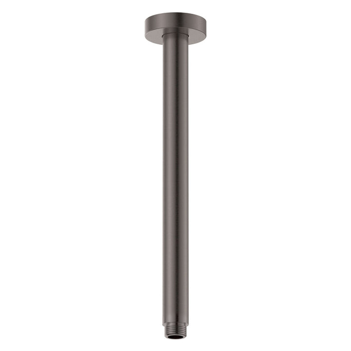 Round Shower Dropper, 300mm, Gun Metal – Pilbara Bathroom Warehouse Perth and regional Western Australia