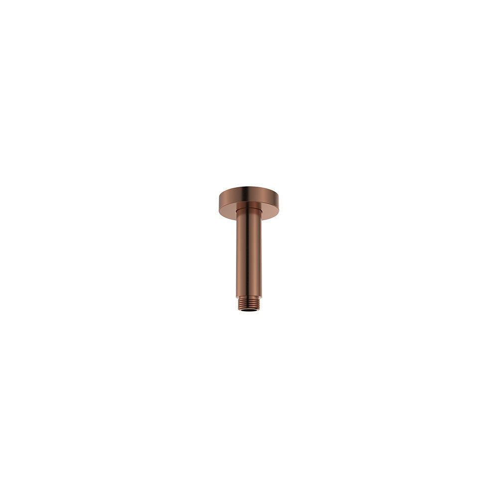 Round Shower Dropper, 100mm, Brushed Copper– Pilbara Bathroom Warehouse Perth and regional Western Australia