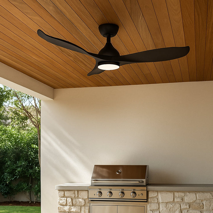 42" Scorpion DC Ceiling Fan Matt Black, Matt White with Light MSDC1033 Martec Lighting