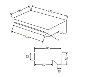 Forche Bath Outlet, Brushed Nickel