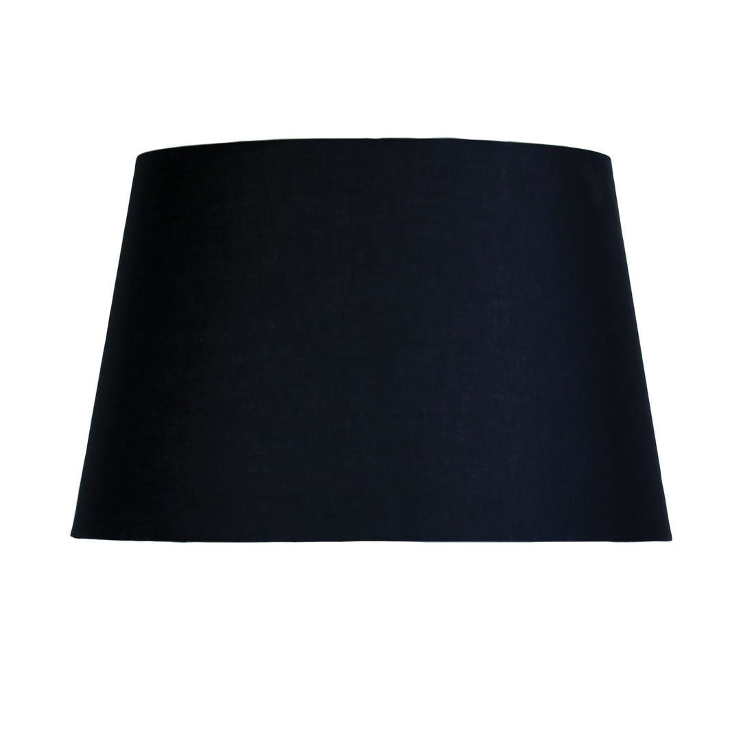 43cm Black Cotton Hardback Shade