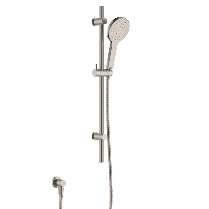 Kaya Rail Shower, Brushed Nickel– Pilbara Bathroom Warehouse Perth and regional Western Australia
