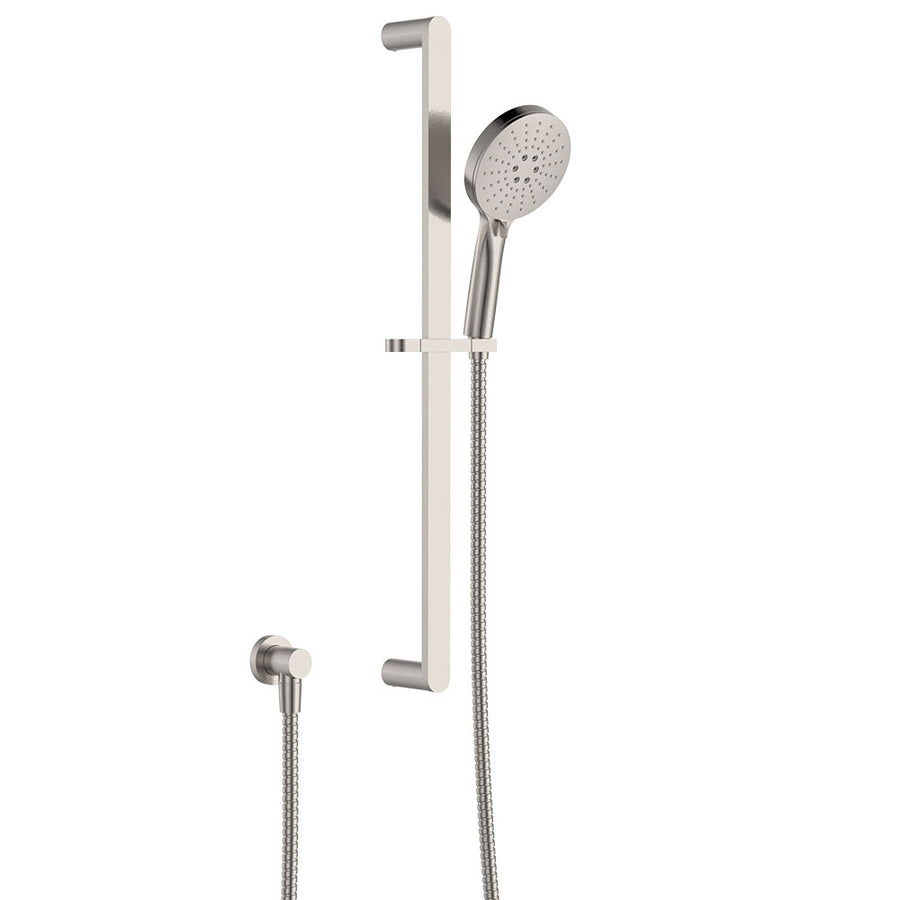 Empire Slim Rail Shower, Brushed Nickel– Pilbara Bathroom Warehouse Perth and regional Western Australia
