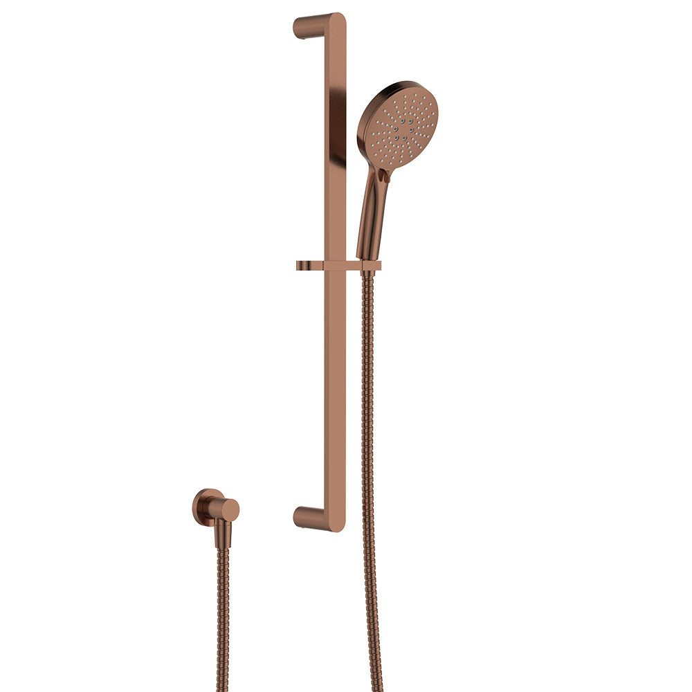 Empire Slim Rail Shower, Brushed Copper-– Pilbara Bathroom Warehouse Perth and regional Western Australia