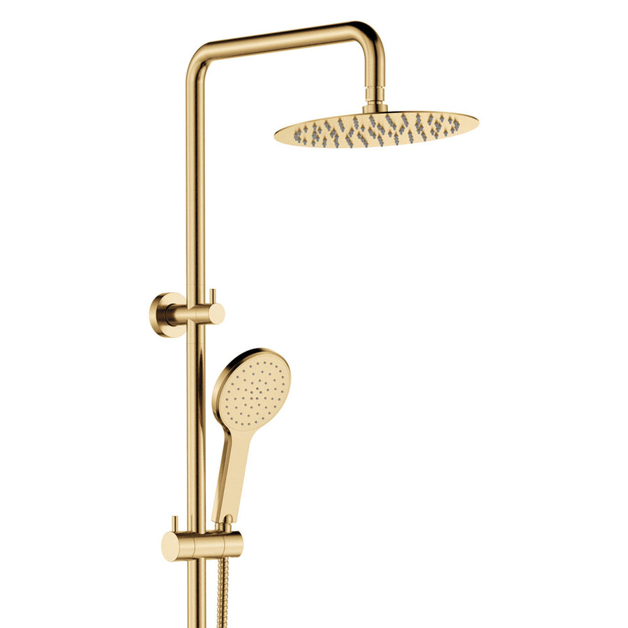 Kaya Twin Shower, Urban Brass– Pilbara Bathroom Warehouse Perth and regional Western Australia