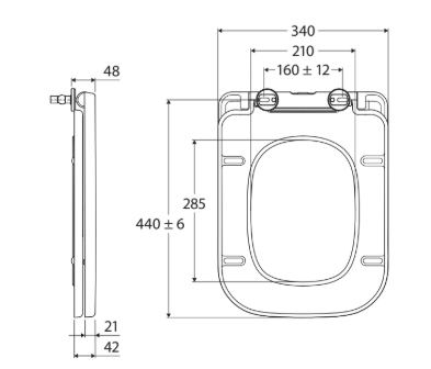 Metropolitan Toilet Seat, Gloss White