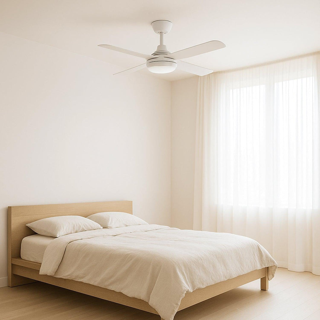 48" Discovery II AC Ceiling Fan Black, White with Light MDF1243M, MDF1243W Martec Lighting