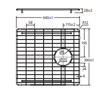 Hana 36L Sink Protector, Stainless Steel