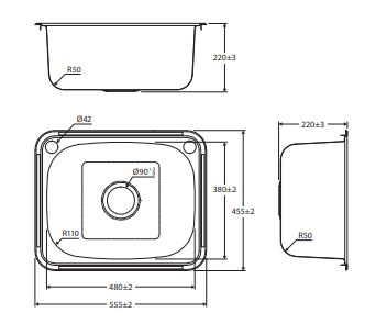 Tiva 35L Laundry Sink