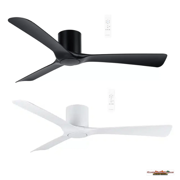 52" Fresno Smart WiFi DC Ceiling Fan – Black or White