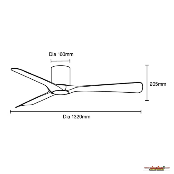 52" Fresno Smart WiFi DC Ceiling Fan – Black or White