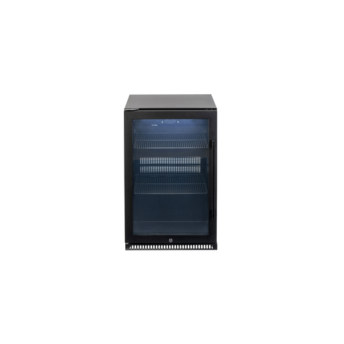 555mm Black Frame Single Door Low E Glass, Spring Back Door Vertical Handle with Lock | Pilbara Bathroom Warehouse - Perth, Western Australia