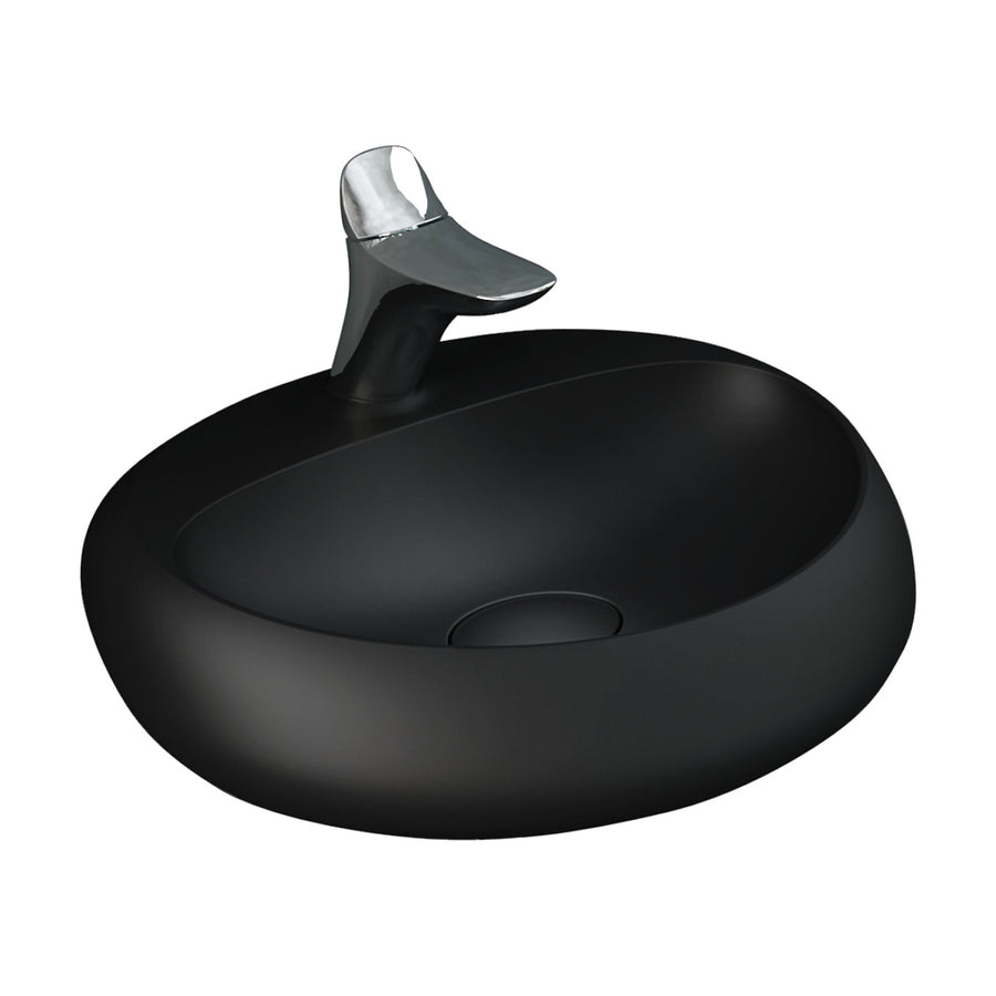 RAK Cloud Wall Basin, Matte Black– Pilbara Bathroom Warehouse Perth and regional Western Australia
