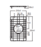 Hana 10L Sink Protector, PVD Rugged Brass