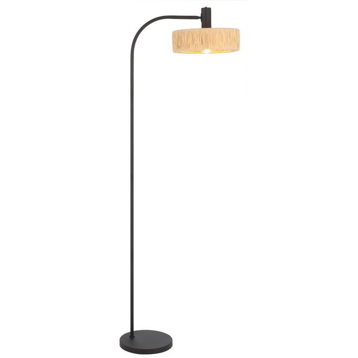 Katrin Floor Lamp in Black / Natural