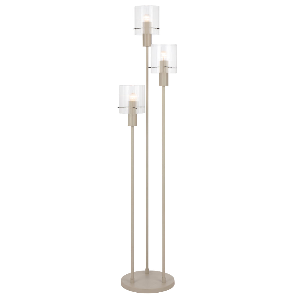 Mika Floor Lamp 3Lt in Grey