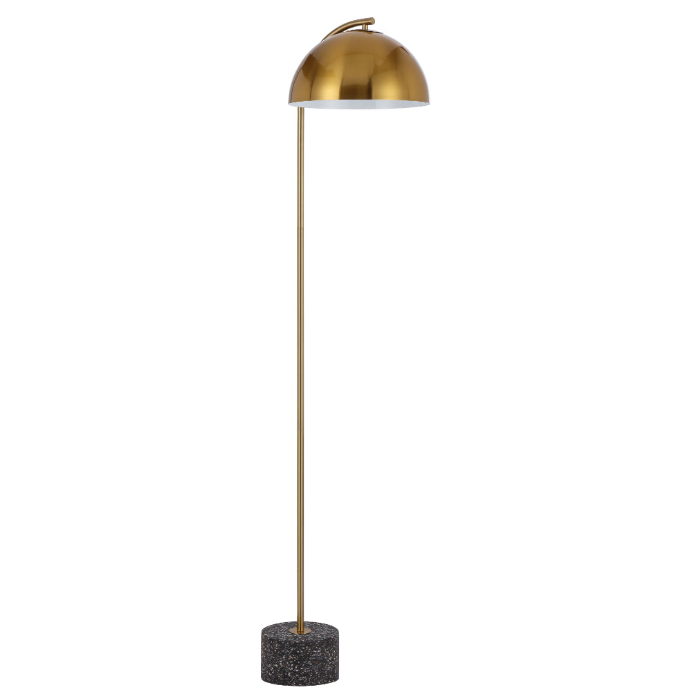 Ortez Floor Lamp in Black/Antique Gold, White/Antique Gold or White/Bronze